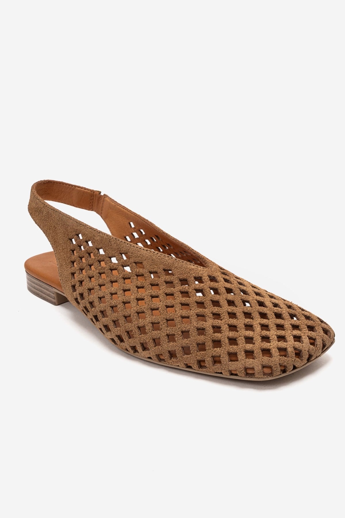 DELIZIA - Camel Genuine Leather Closed-Toe Sandal (Women)