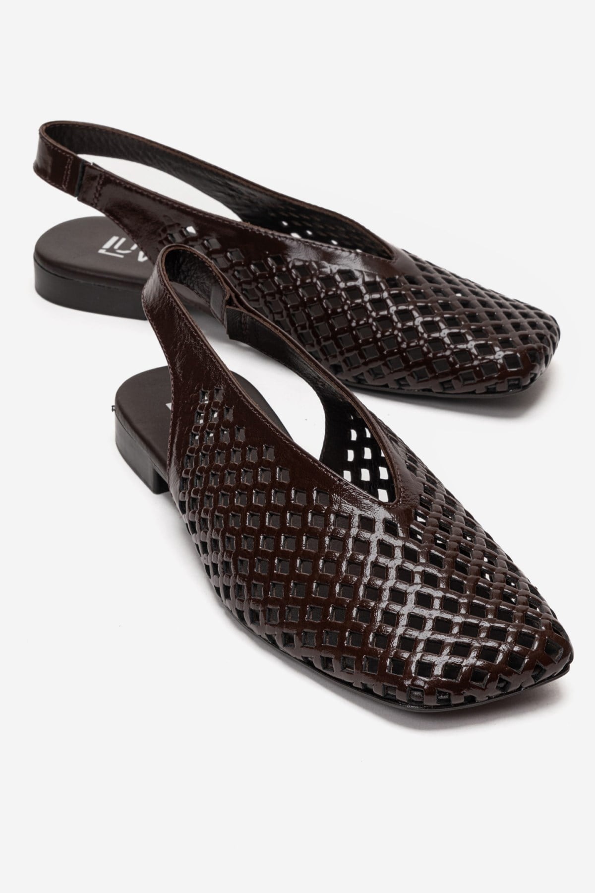 DELIZIA - Brown Genuine Leather Closed-Toe Sandal (Women)