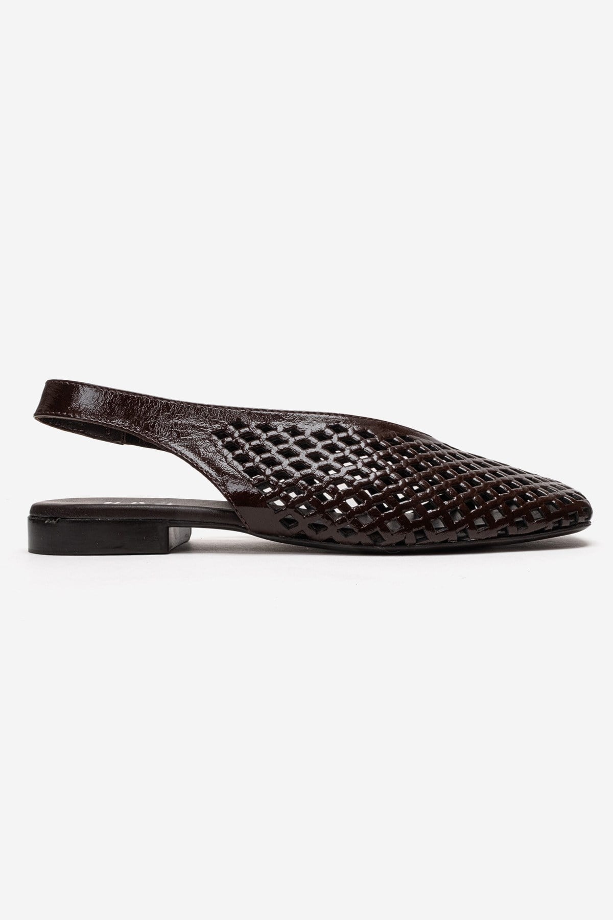 DELIZIA - Brown Genuine Leather Closed-Toe Sandal (Women)
