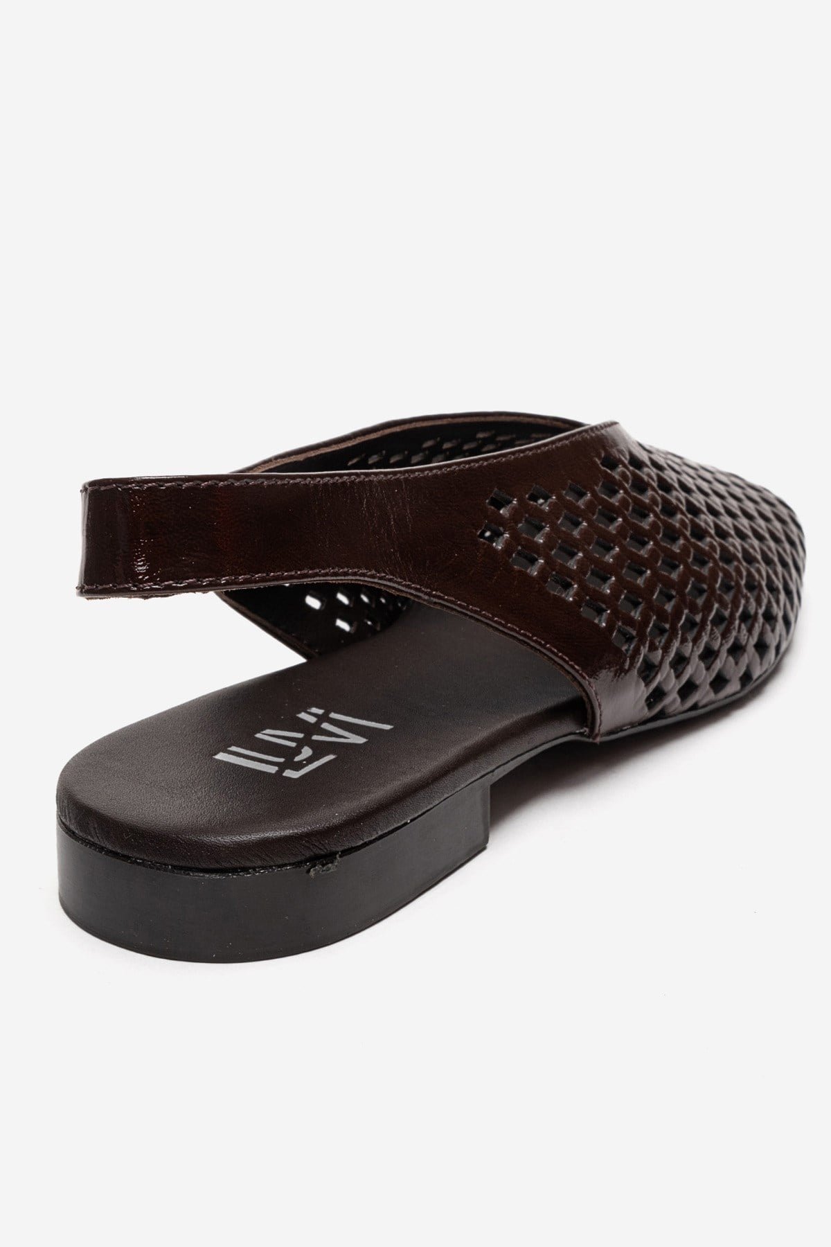 DELIZIA - Brown Genuine Leather Closed-Toe Sandal (Women)