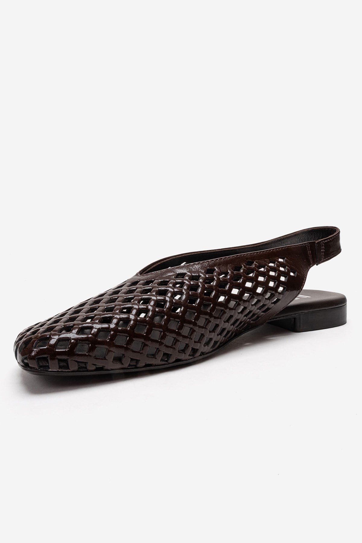 DELIZIA - Brown Genuine Leather Closed-Toe Sandal (Women)