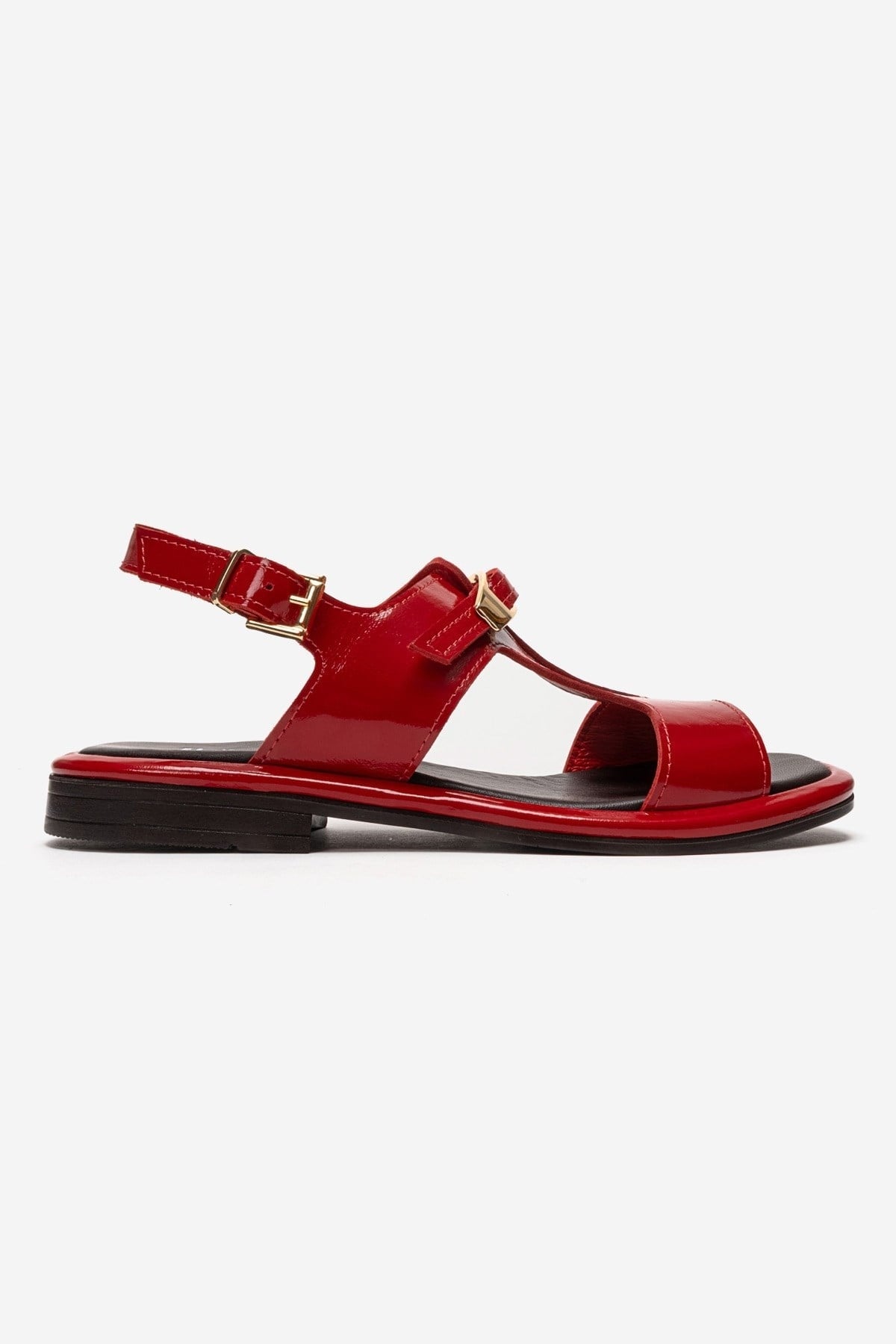 AUREN - Red Patent Genuine Leather Sandal (Women)