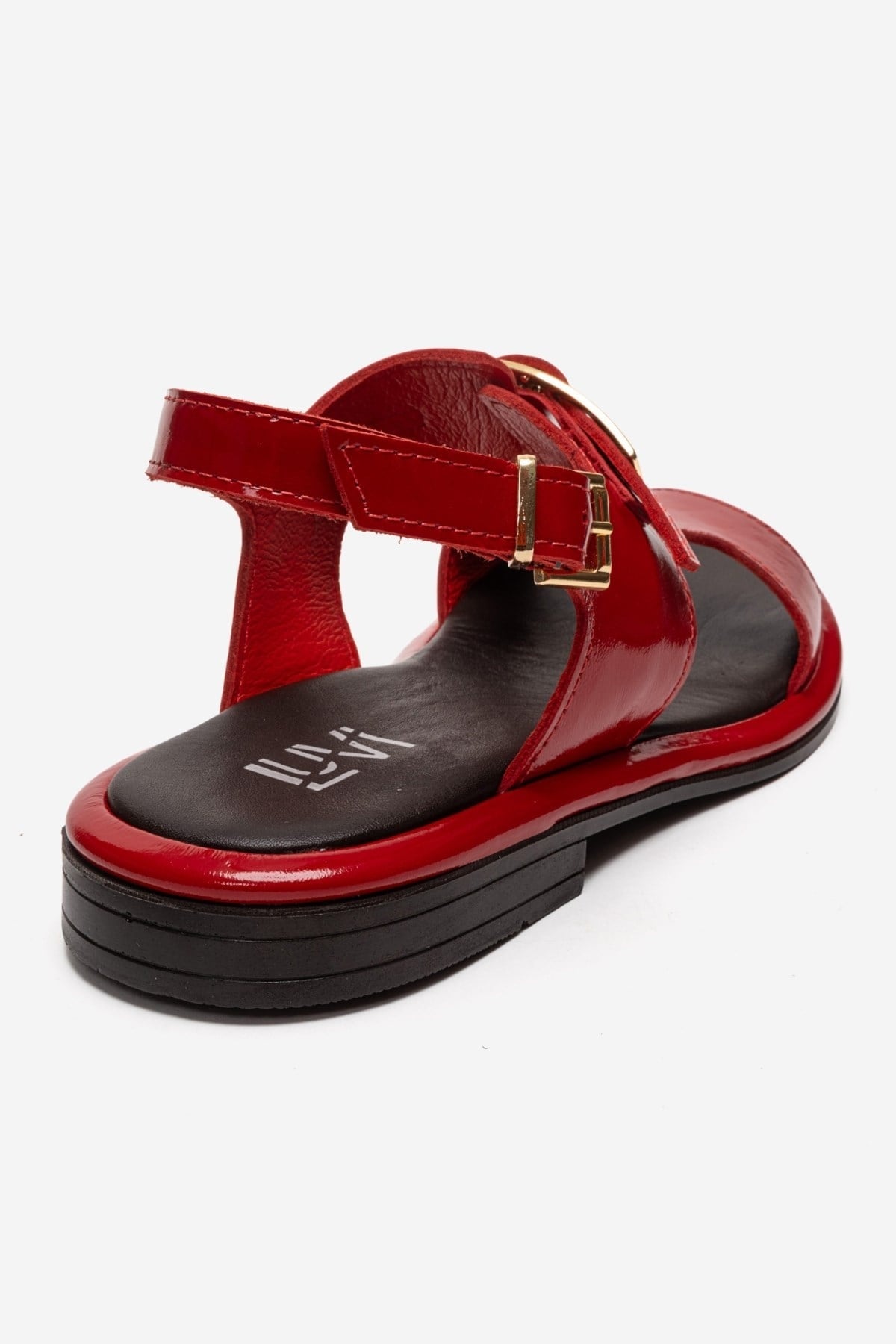AUREN - Red Patent Genuine Leather Sandal (Women)