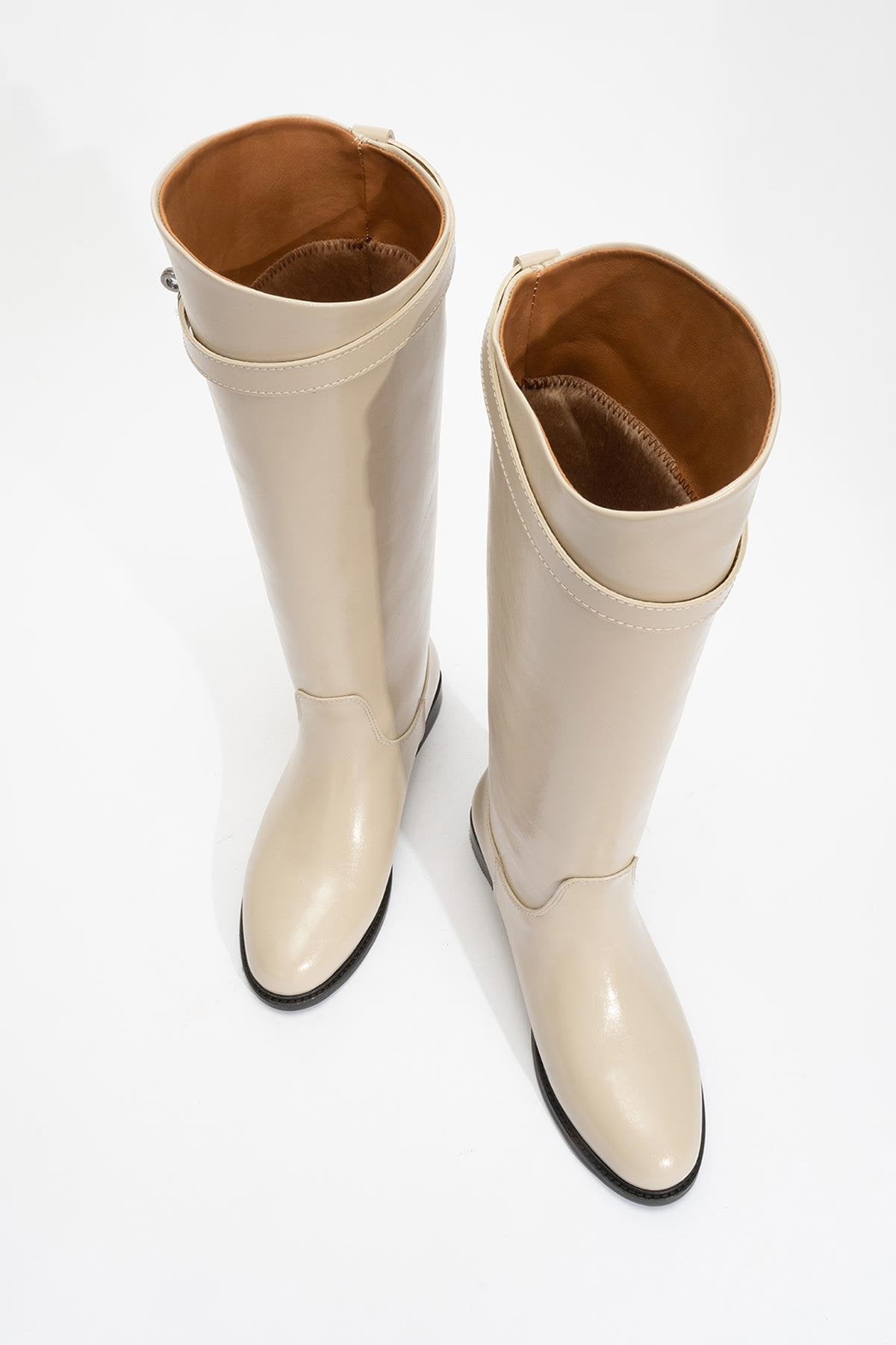 Yoko Beige Riding Boot (Women)