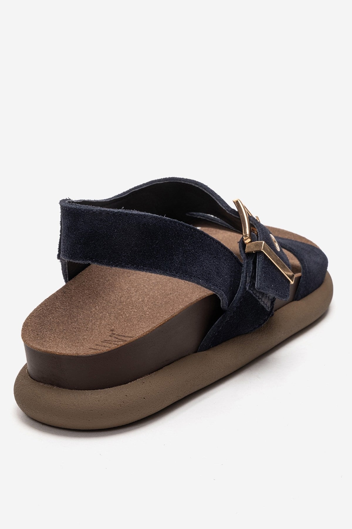 Jalven - Navy Genuine Suede Leather Sandal (Women) – Forever