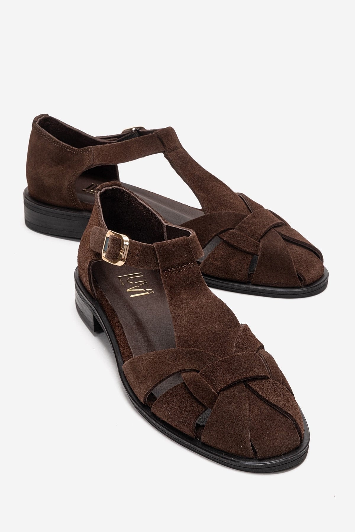 Dexara - Brown Genuine Leather Sandal (Women)