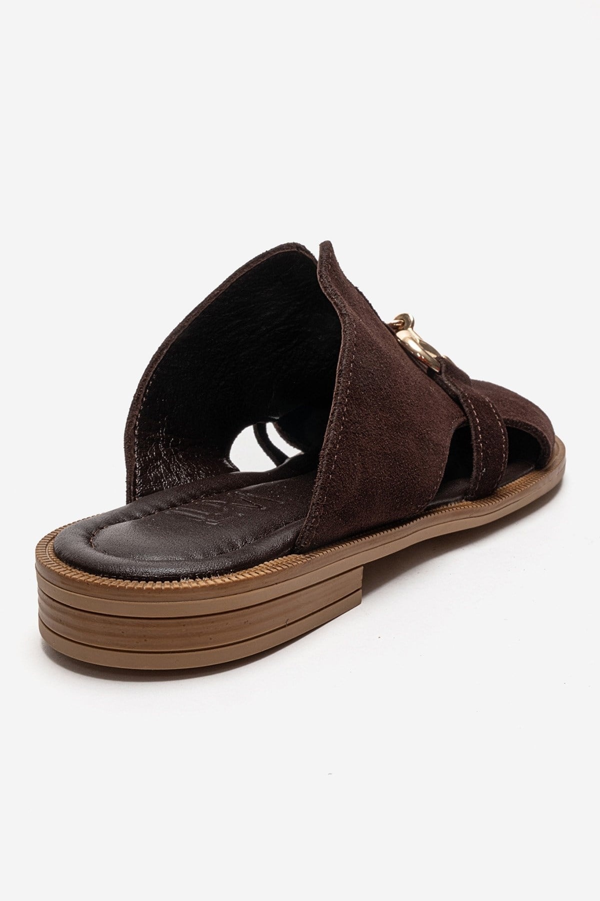FAVOR - Brown Genuine Leather Closed-Toe Mule (Women)