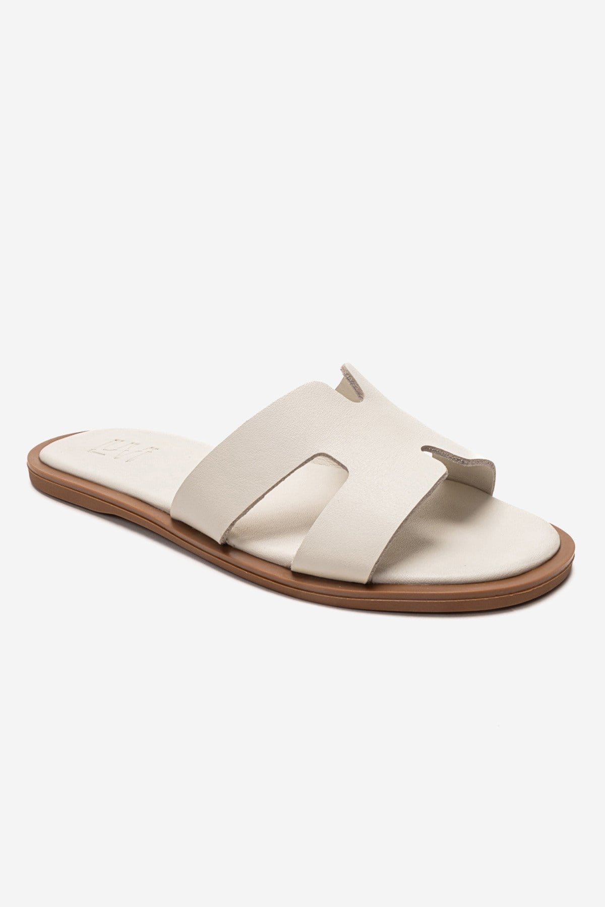 BIORA - Off-White Genuine Leather Slide (Women)