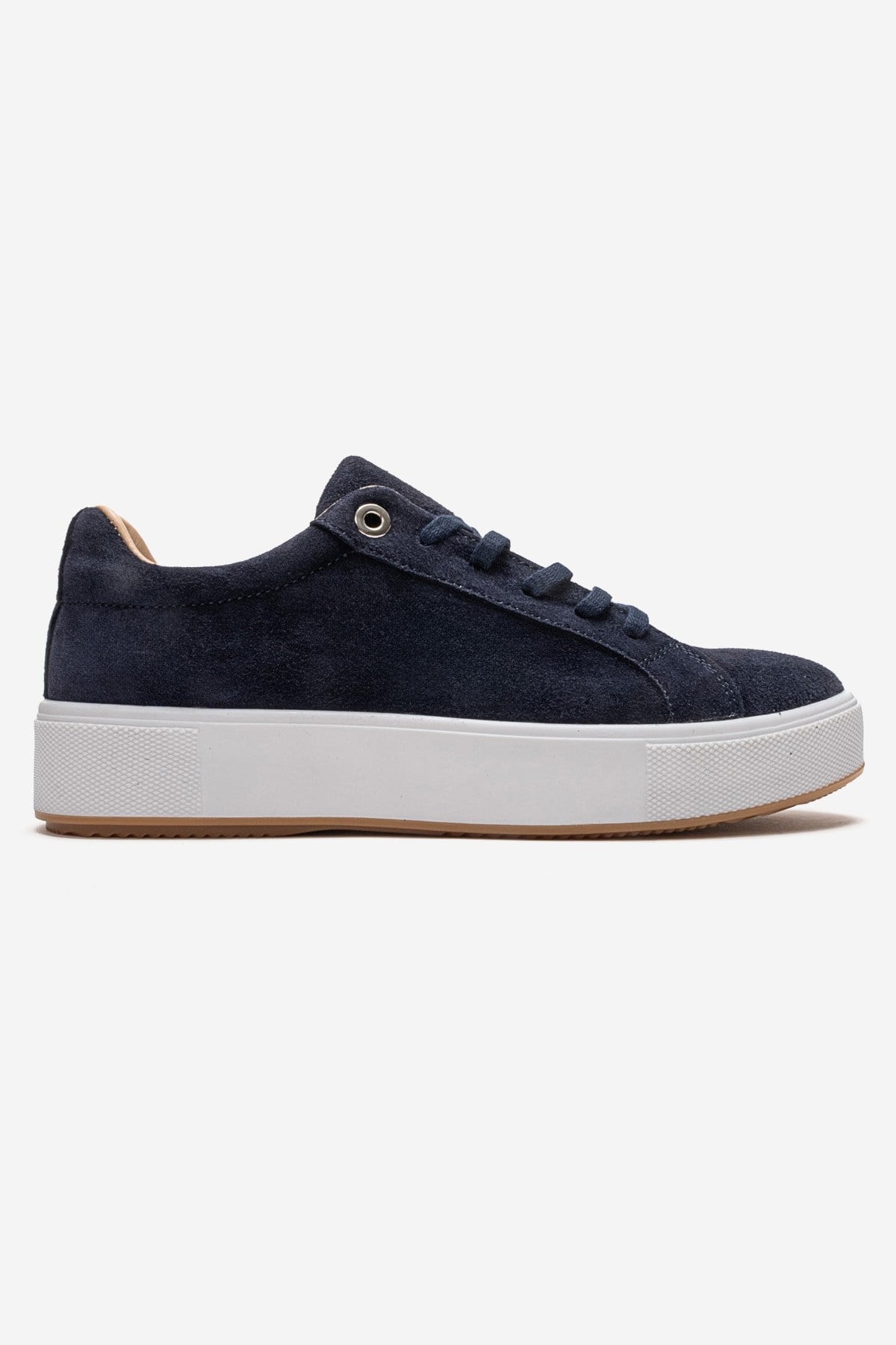 PALLEN - Navy Genuine Leather Casual Sneaker (Women)