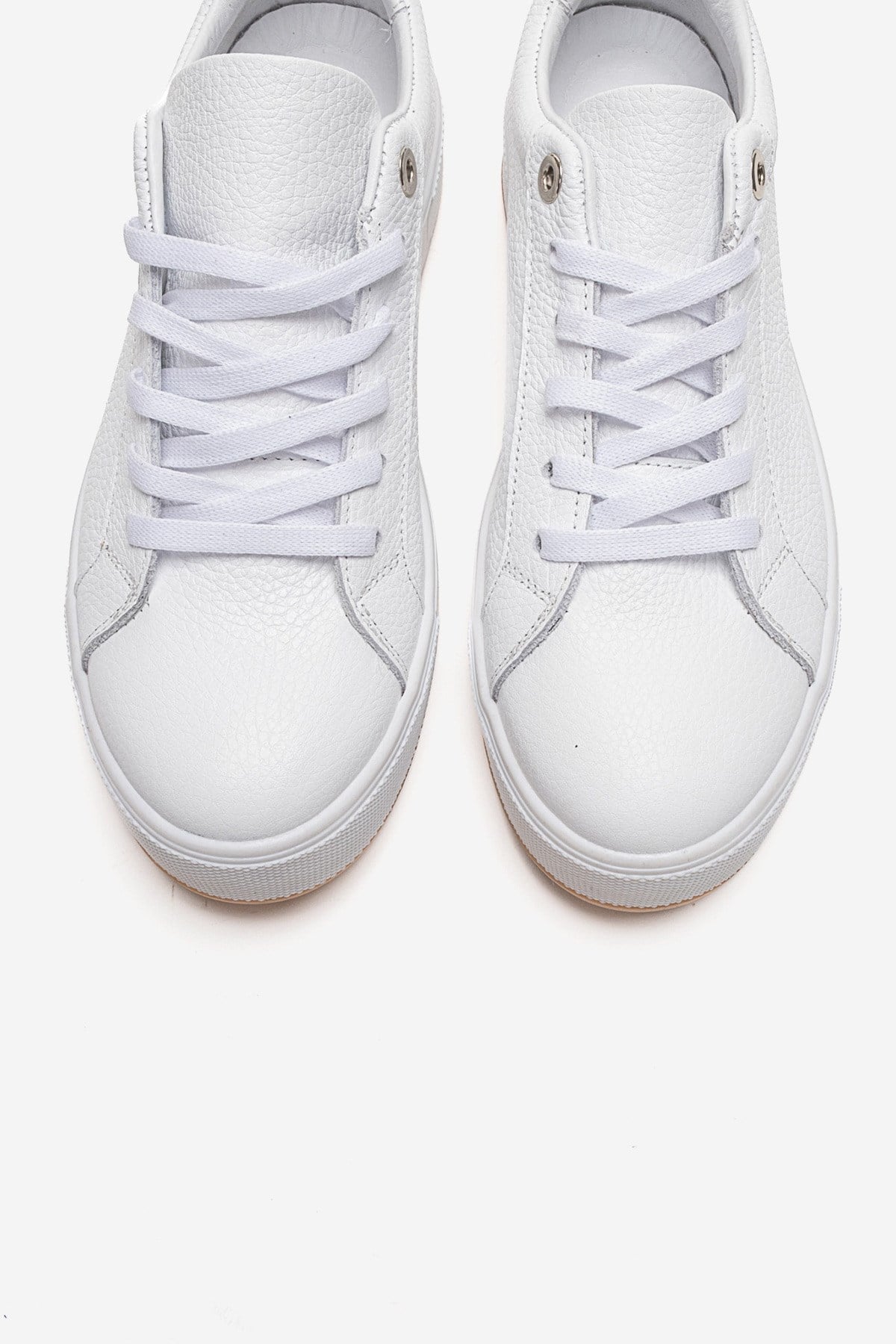 PALLEN - White Genuine Leather Casual Sneaker (Women)