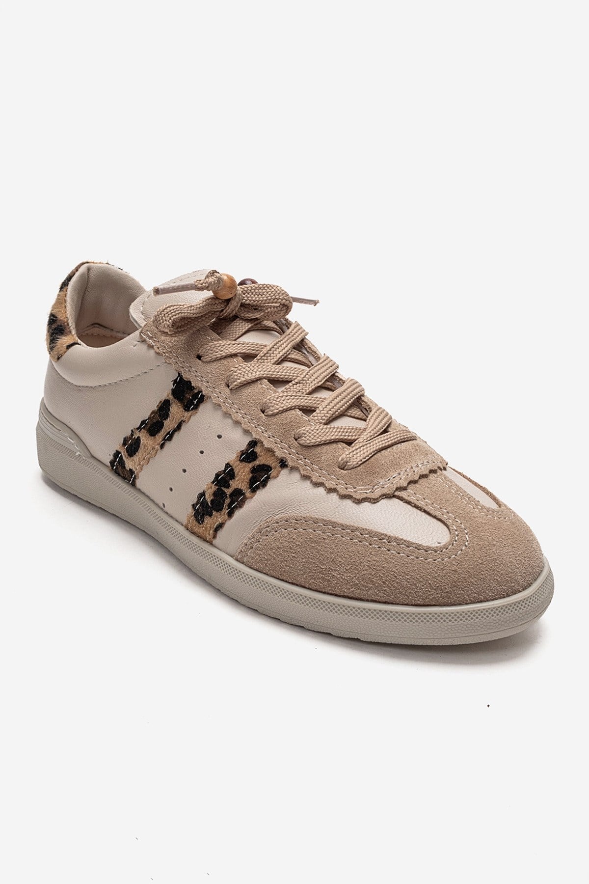 ARDIX - Beige Patterned Genuine Leather Sneaker (Women)