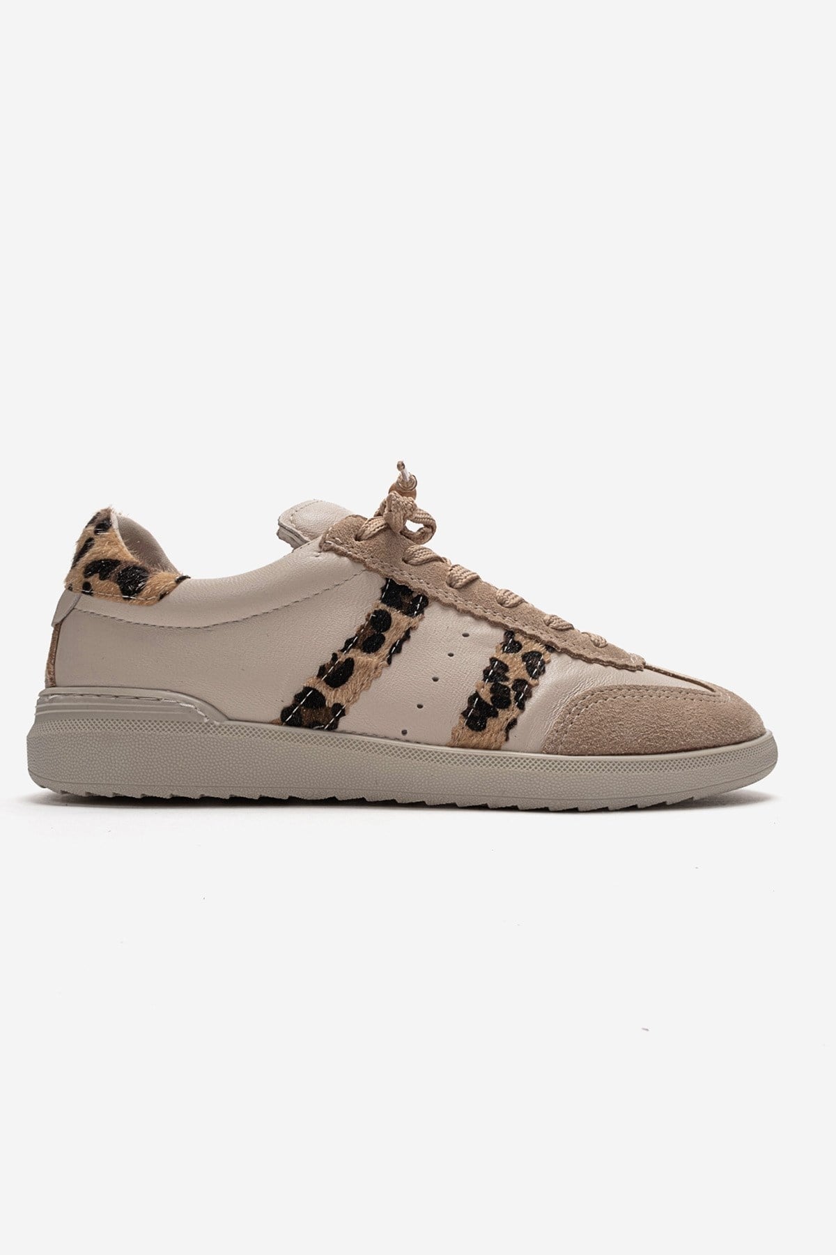 ARDIX - Beige Patterned Genuine Leather Sneaker (Women)
