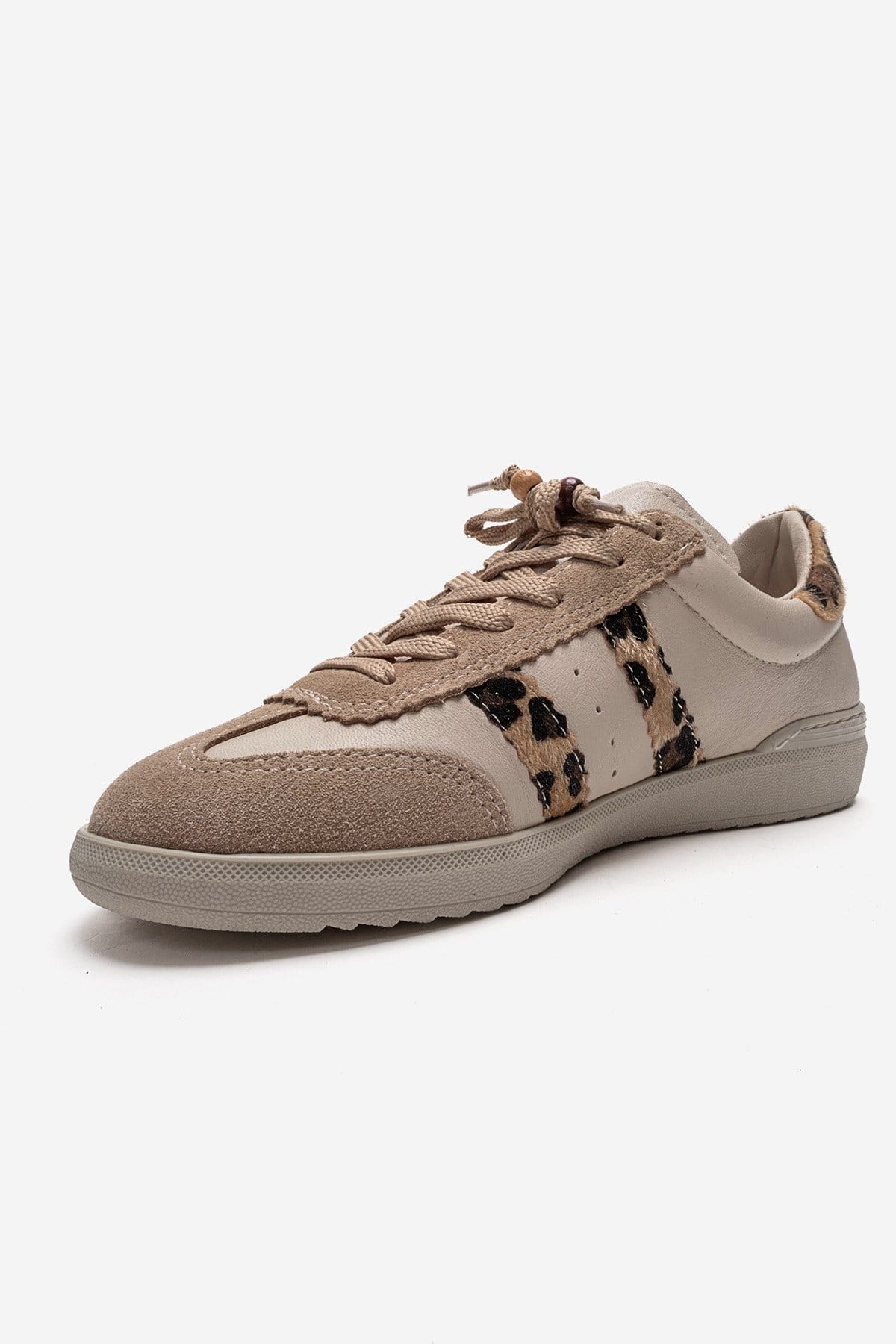 ARDIX - Beige Patterned Genuine Leather Sneaker (Women)