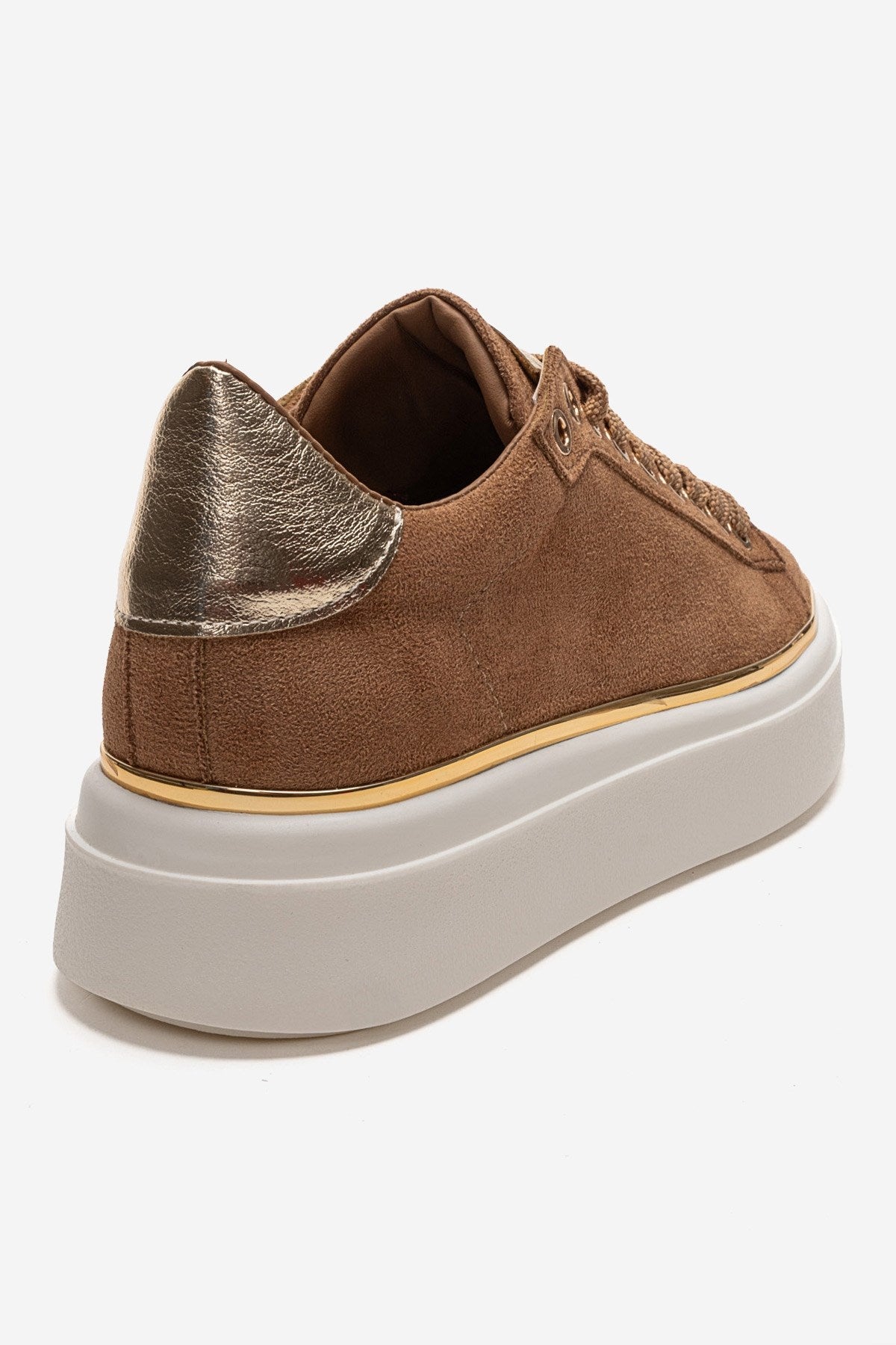 BORENA - Cognac Platform Sneaker (Women)