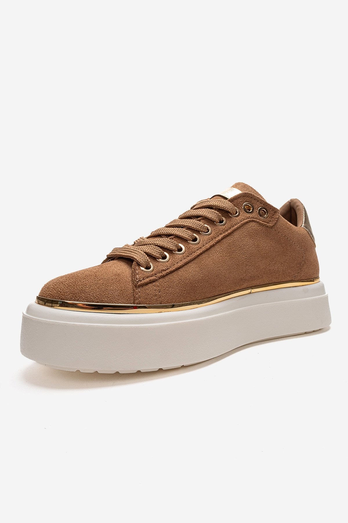 BORENA - Cognac Platform Sneaker (Women)