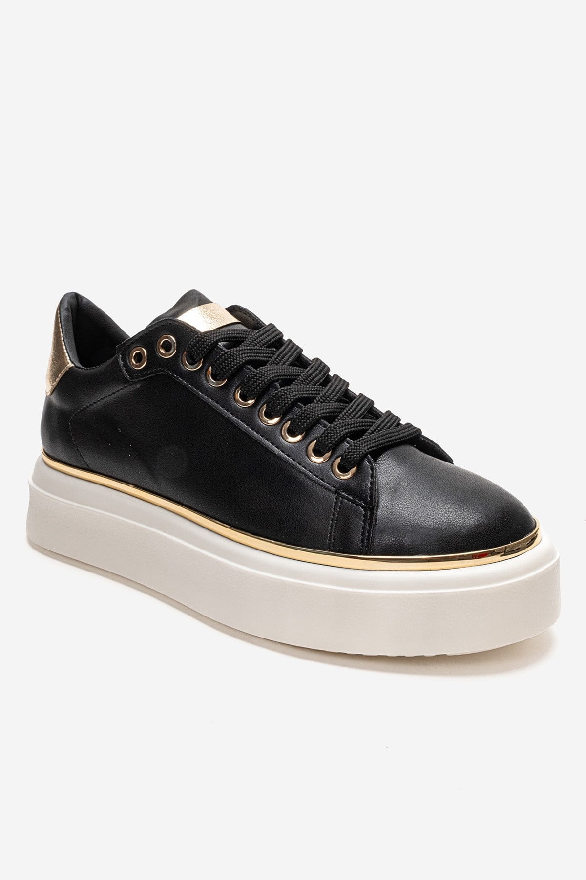 BORENA - Black Platform Sneaker (Women)
