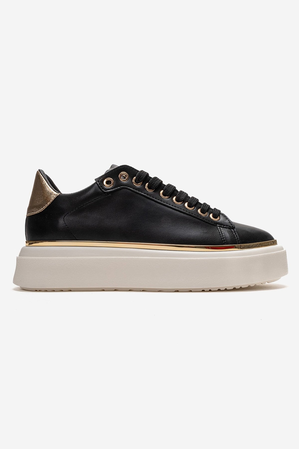 BORENA - Black Platform Sneaker (Women)