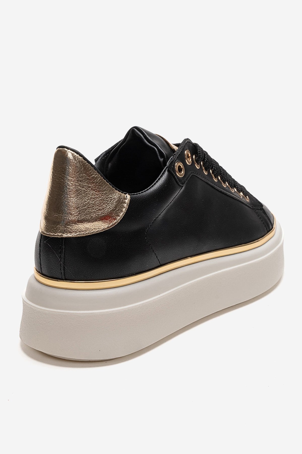 BORENA - Black Platform Sneaker (Women)