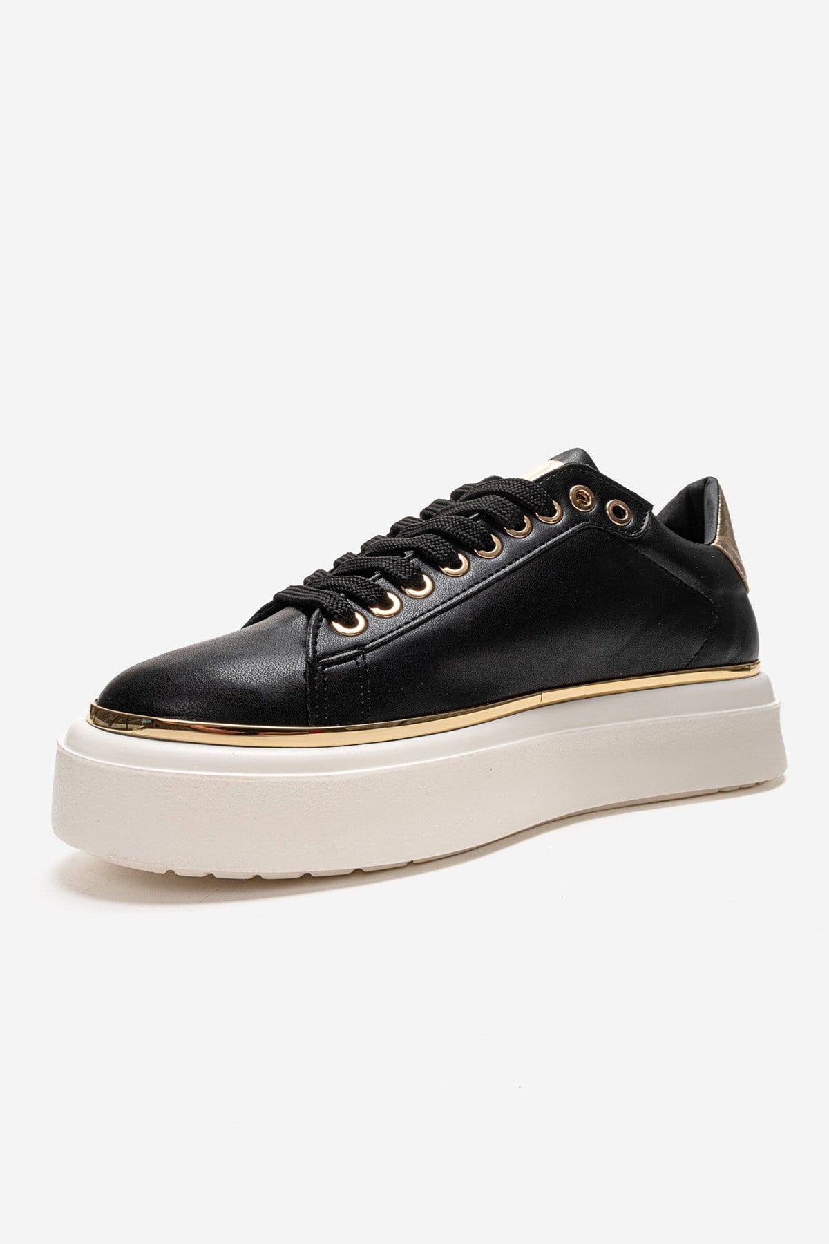 BORENA - Black Platform Sneaker (Women)