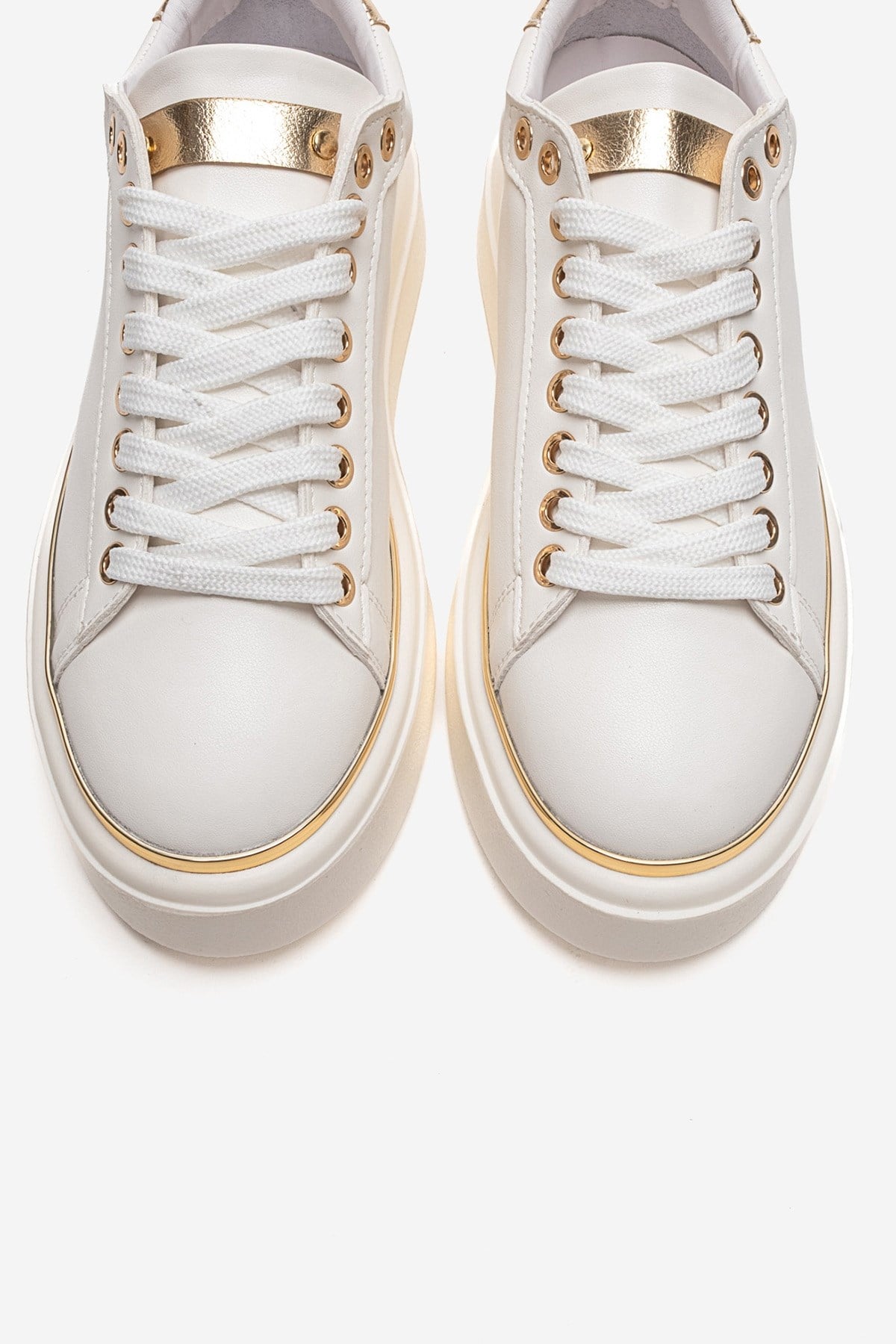 BORENA - White Platform Sneaker (Women)