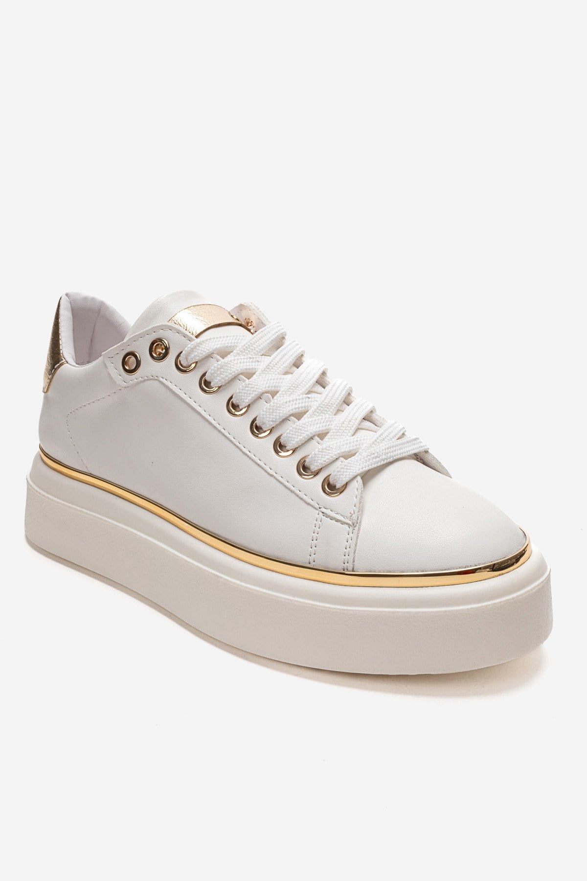 BORENA - White Platform Sneaker (Women)