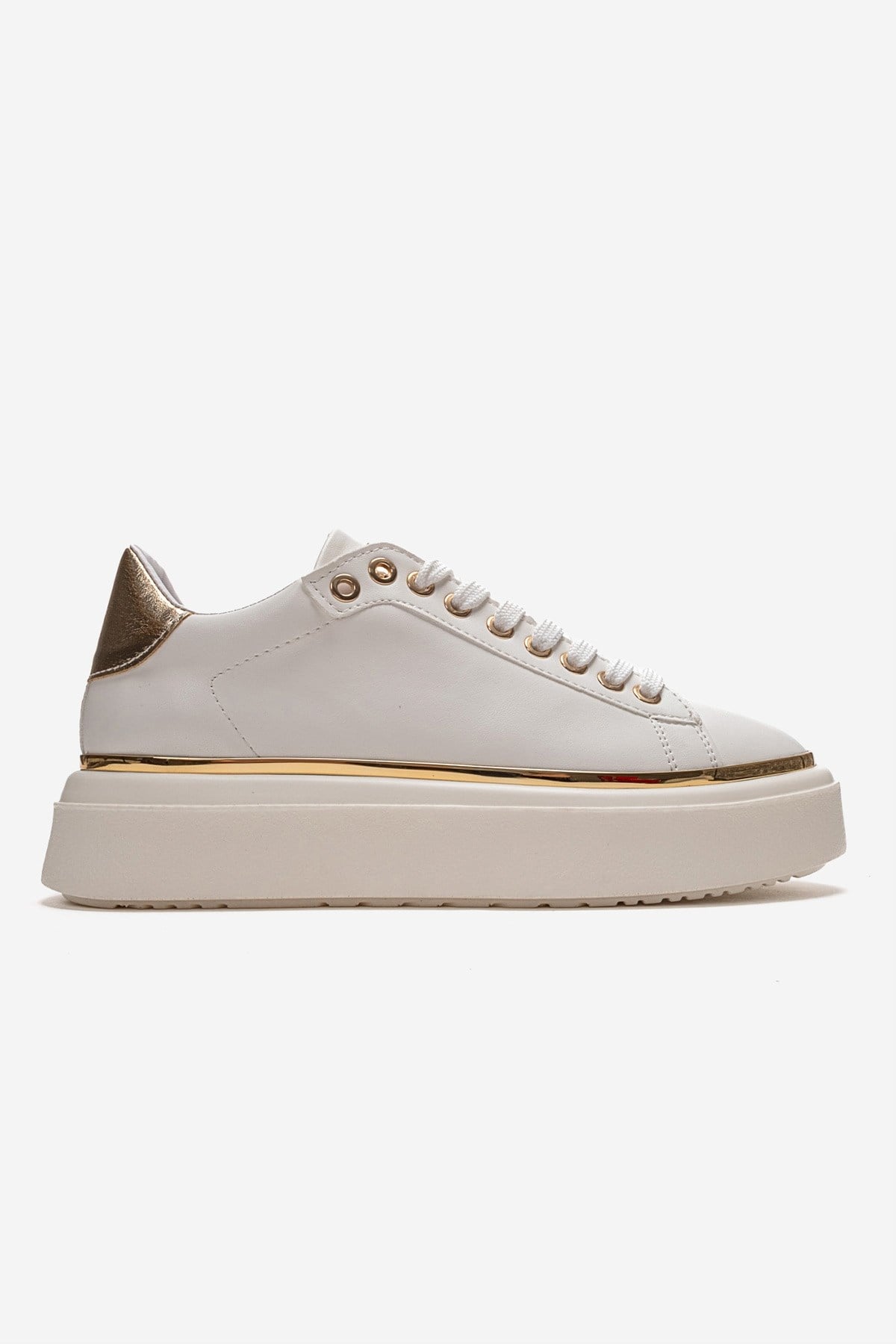 BORENA - White Platform Sneaker (Women)
