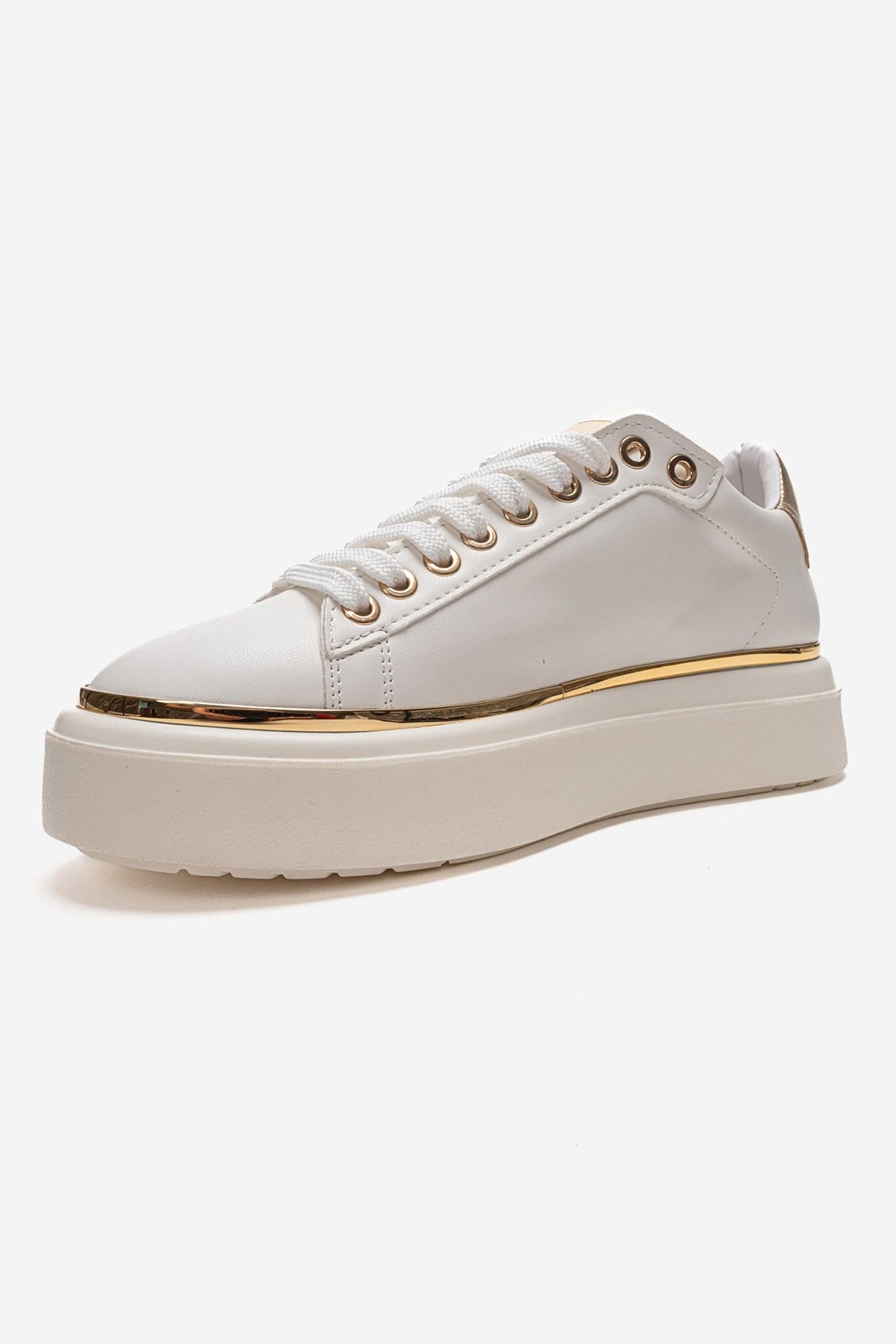 BORENA - White Platform Sneaker (Women)