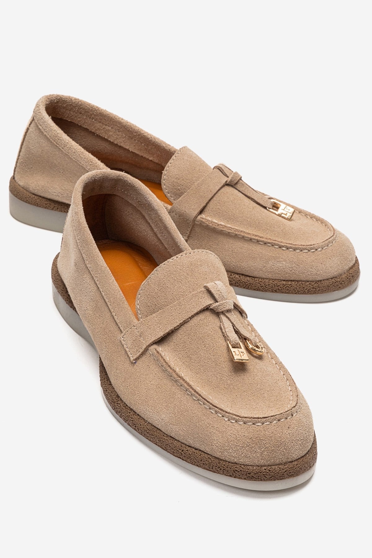 ILVENA - Beige Genuine Leather Loafer (Women)