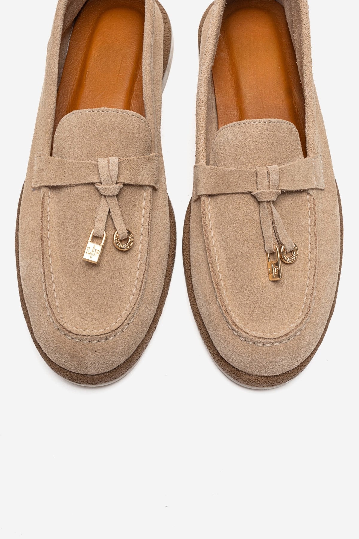 ILVENA - Beige Genuine Leather Loafer (Women)