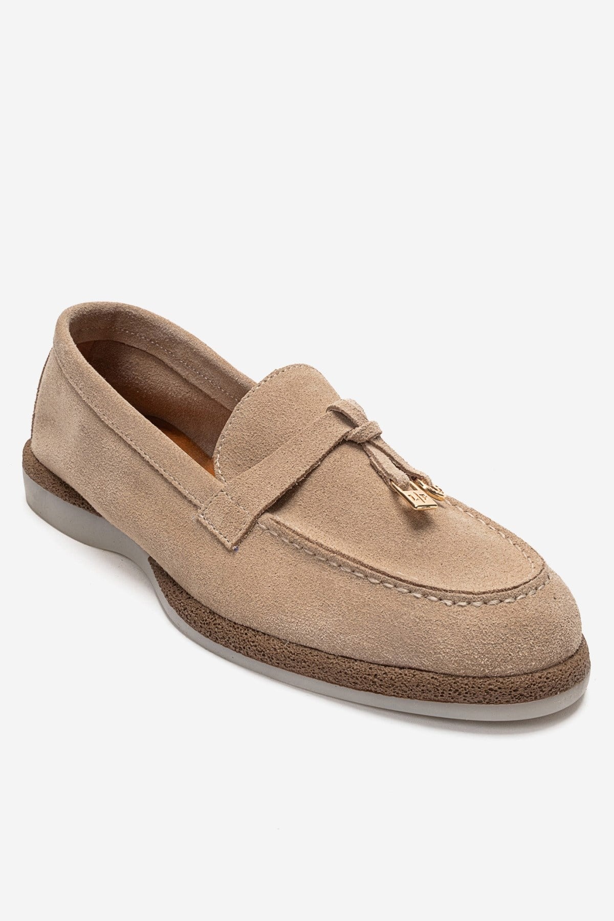 ILVENA - Beige Genuine Leather Loafer (Women)