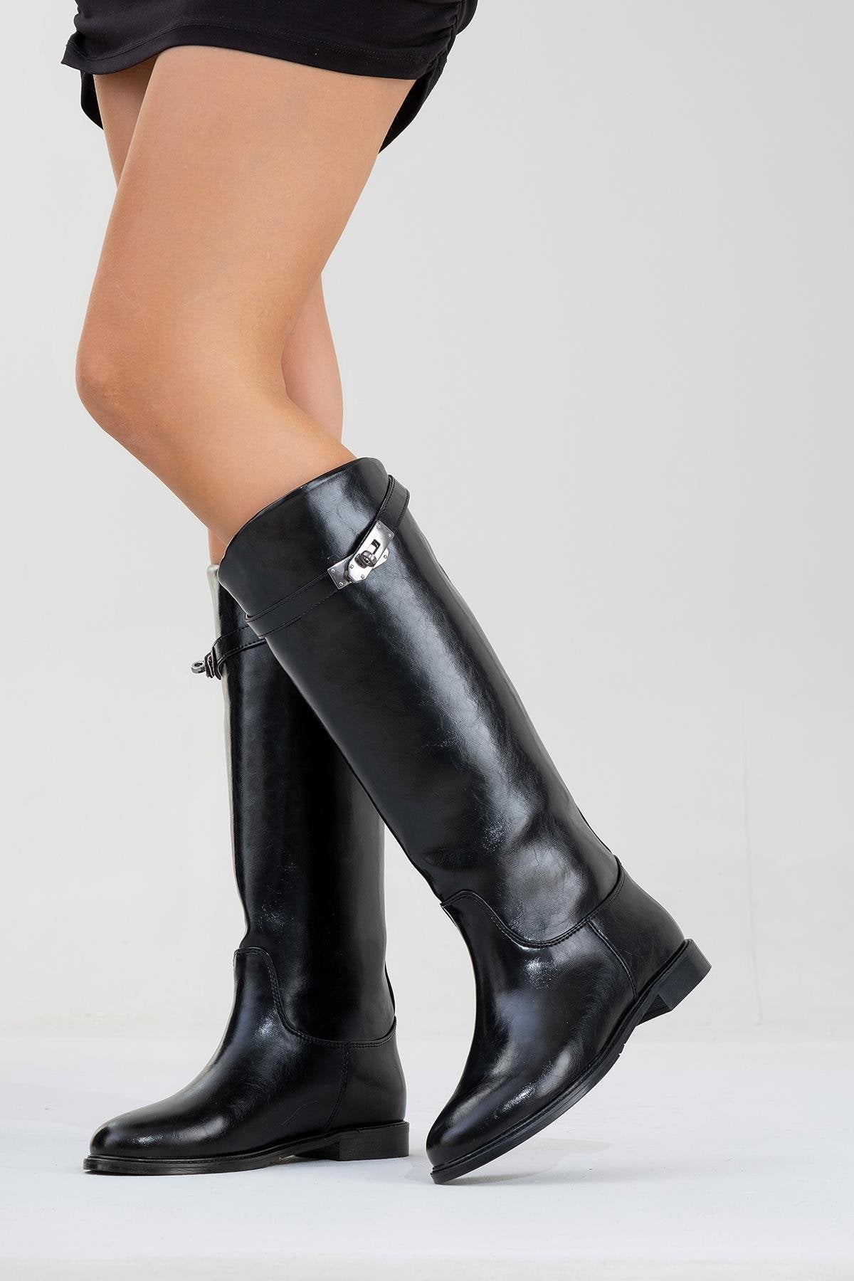 Yoko Black Riding Boot (Women)