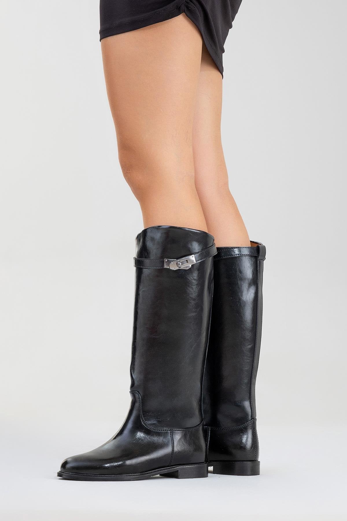 Yoko Black Riding Boot (Women)