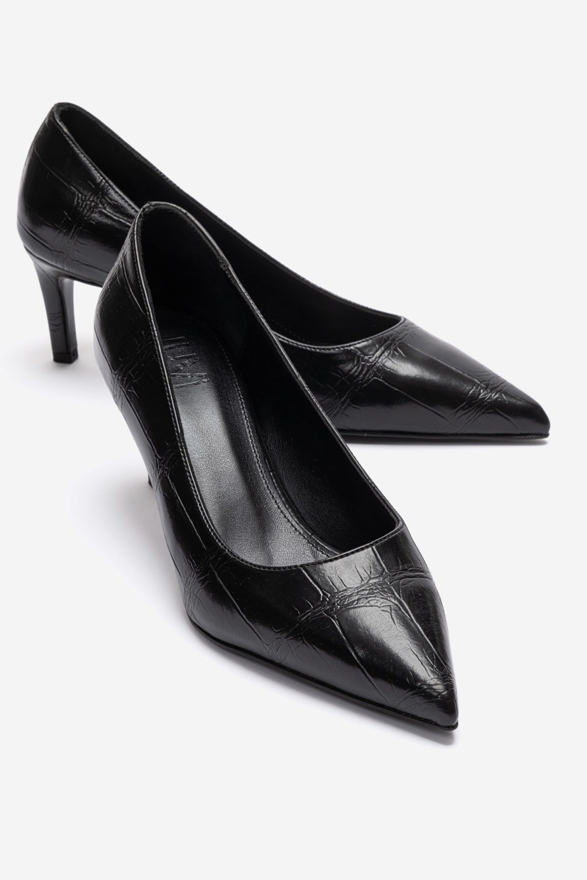 VELMIRA - Black Pointed Toe Pump (Women)