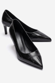 VELMIRA - Black Pointed Toe Pump (Women)