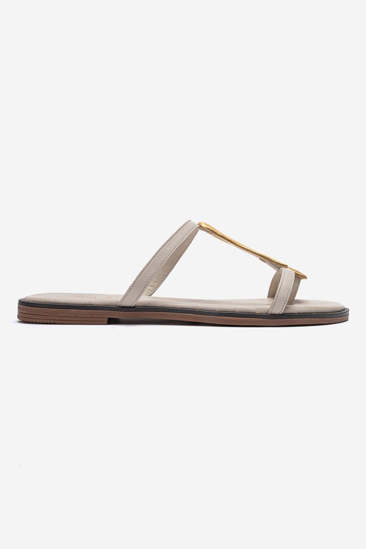 TESSA - Off-White Genuine Leather Thong Sandal (Women)