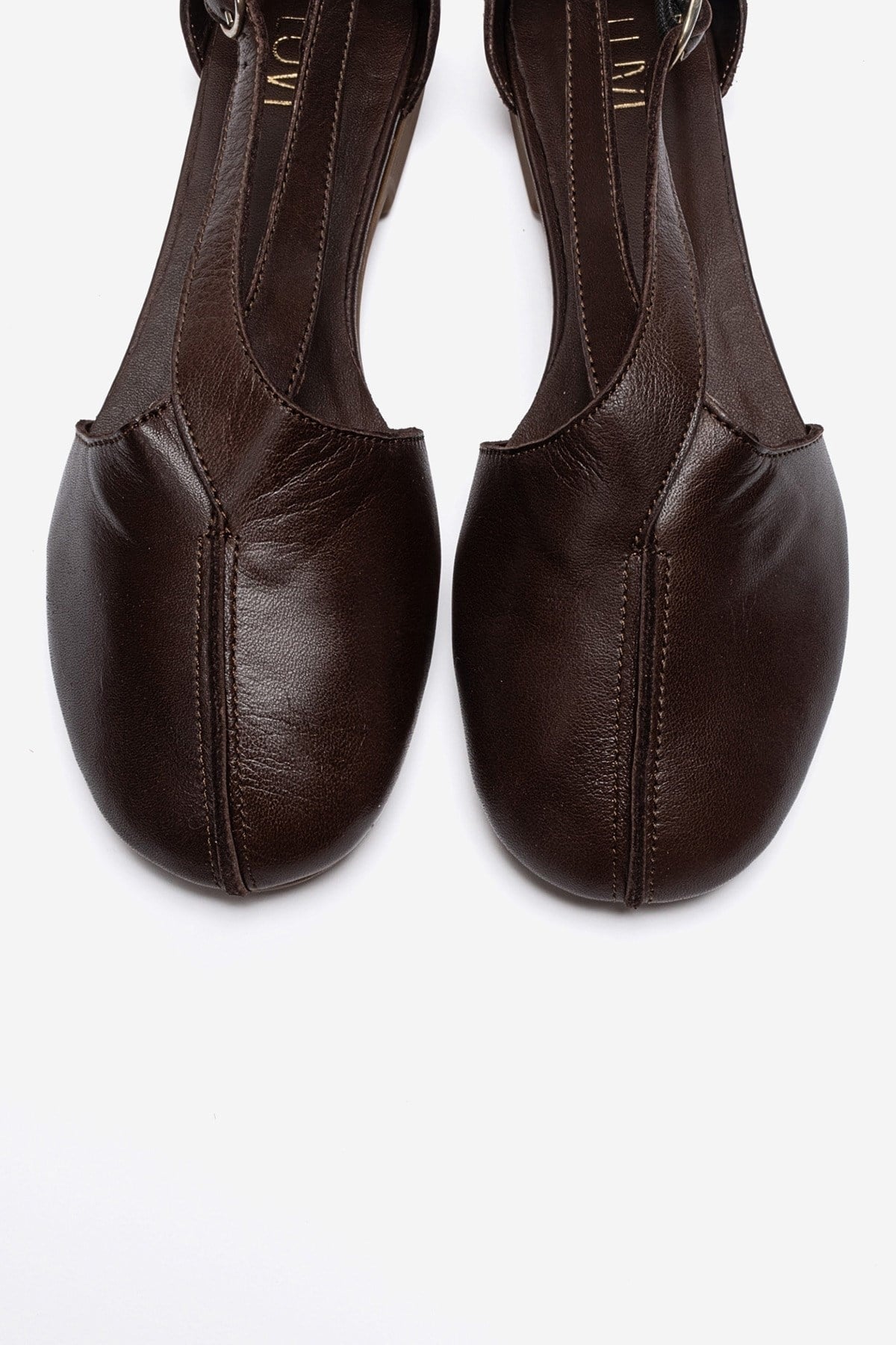 FABLE - Brown Genuine Leather Ballet Flat (Women)