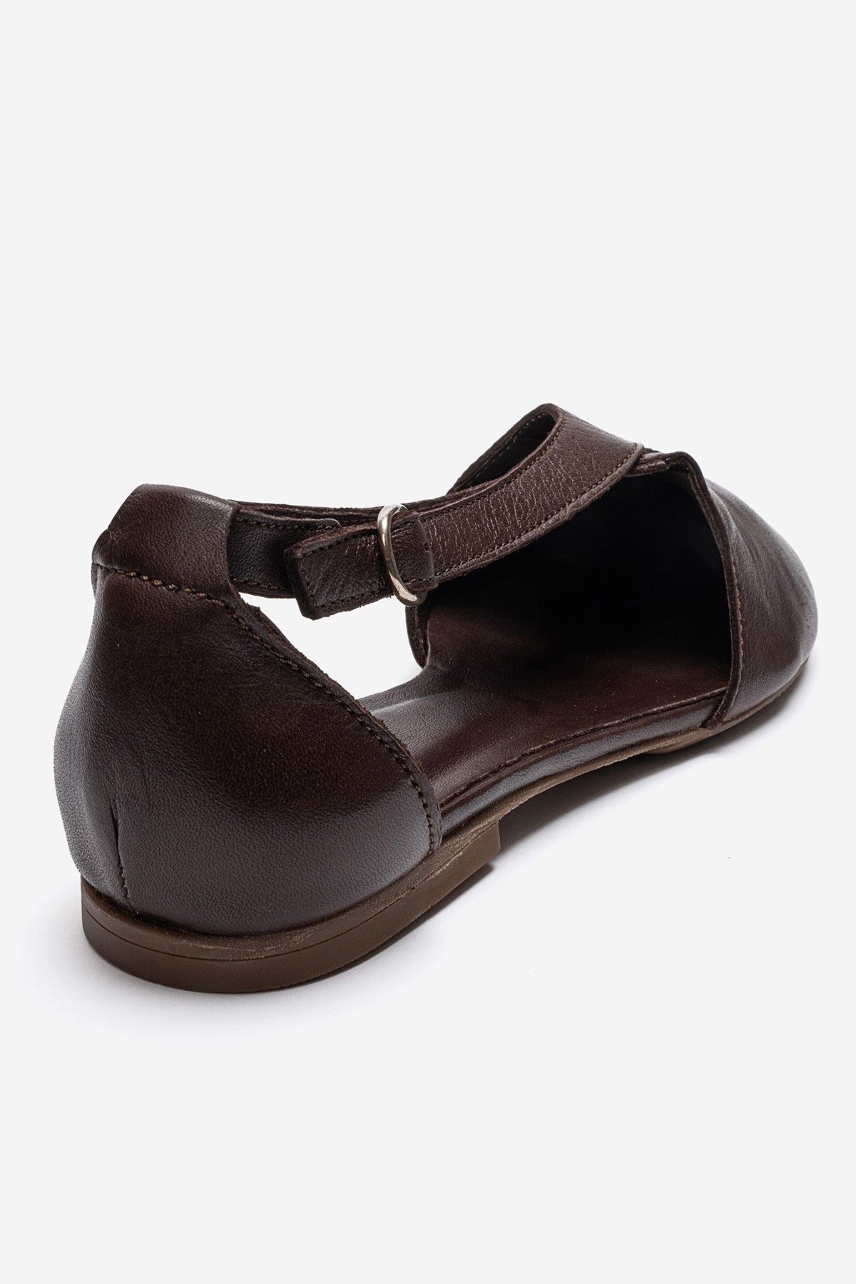 FABLE - Brown Genuine Leather Ballet Flat (Women)