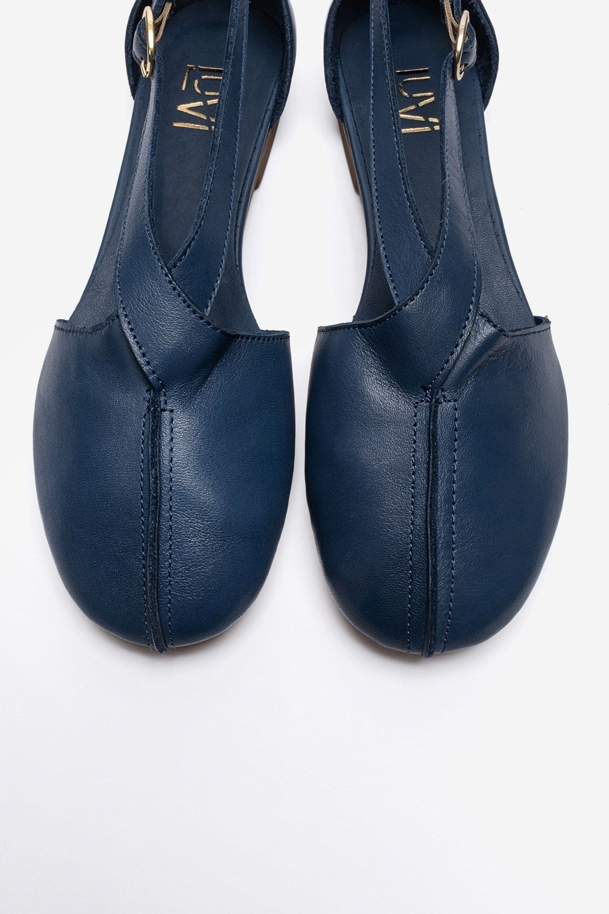 FABLE - Navy Genuine Leather Ballet Flat (Women)