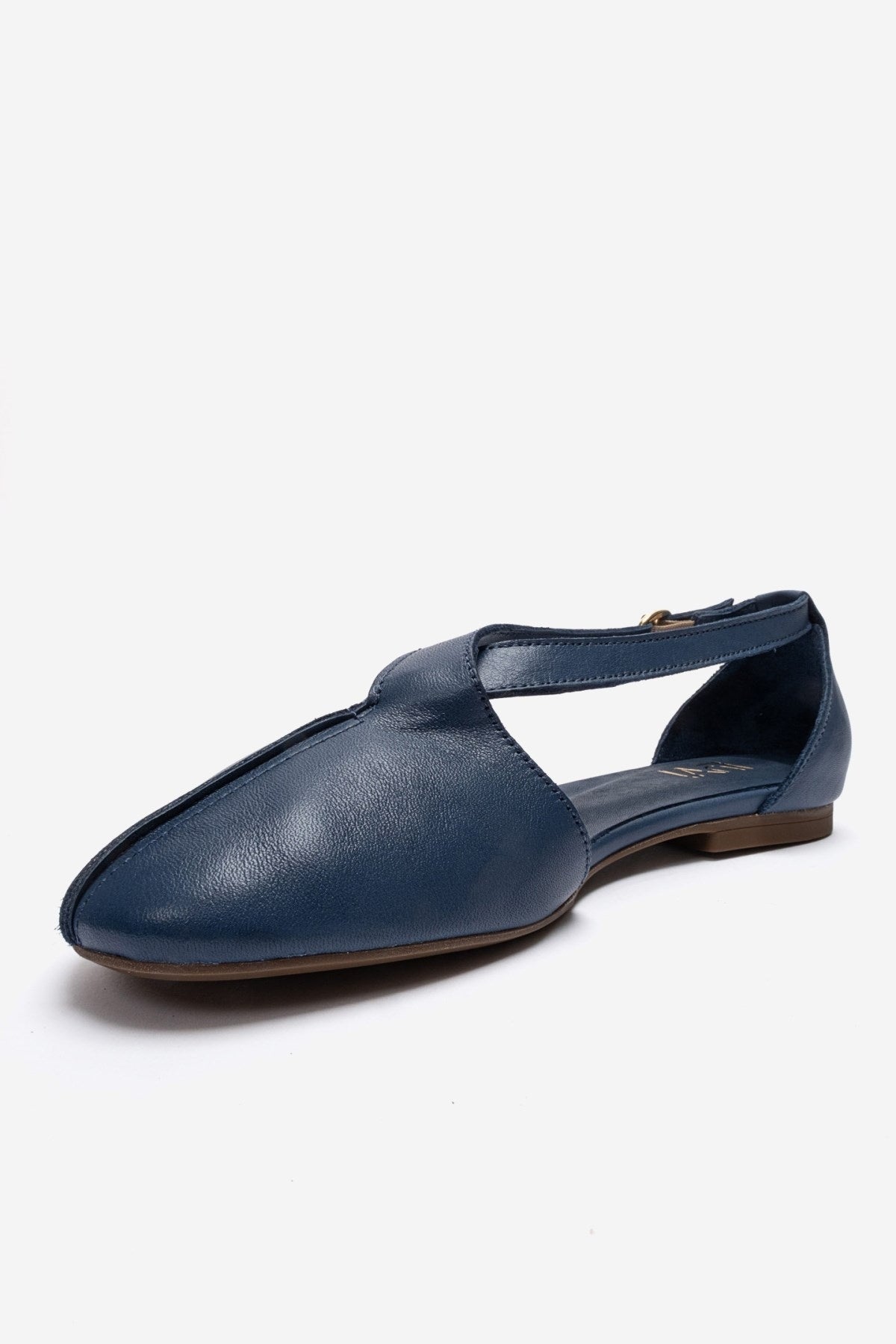 FABLE - Navy Genuine Leather Ballet Flat (Women)