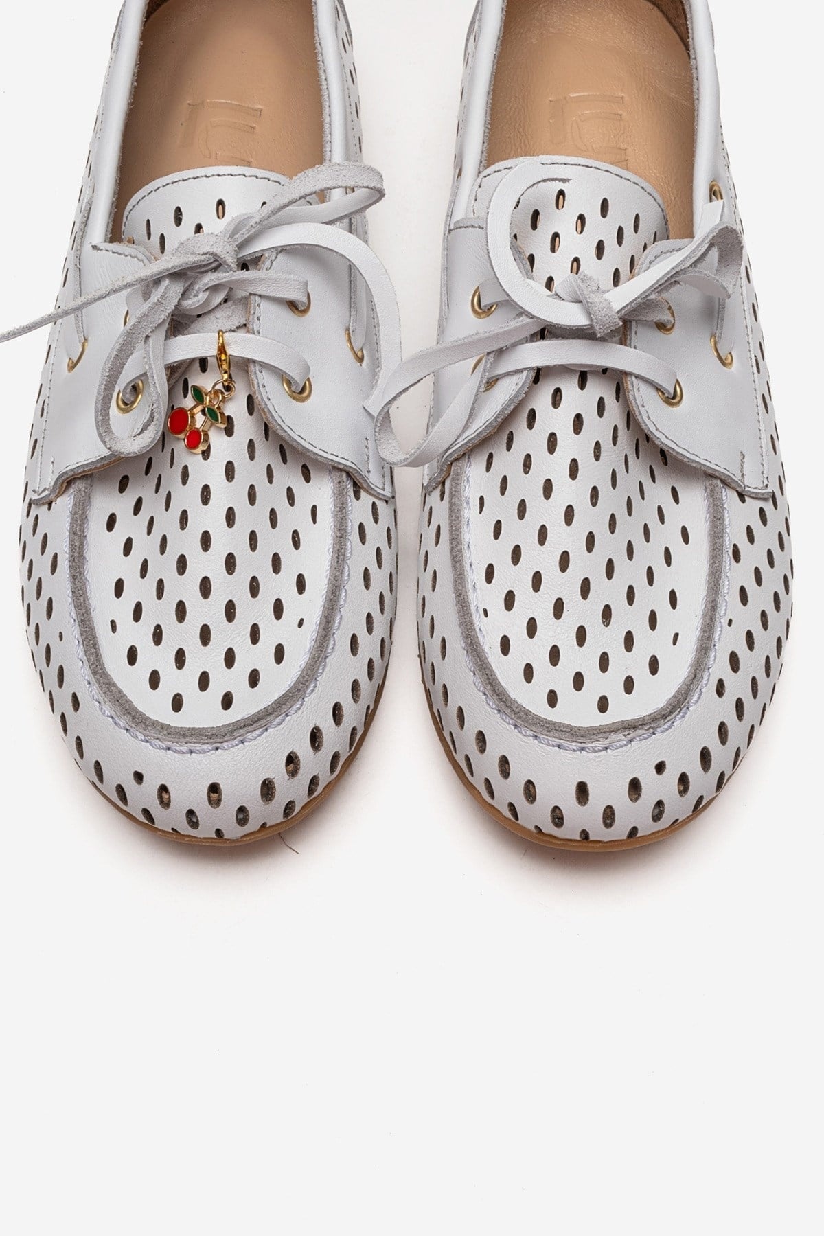 STEVO - White Genuine Leather Lace-Up Loafer (Women)