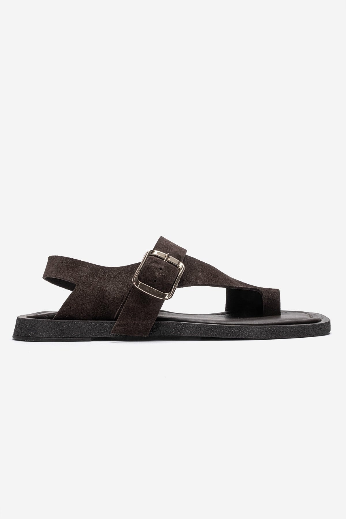 Curry - Brown Genuine Leather Toe-Post Sandal (Women)