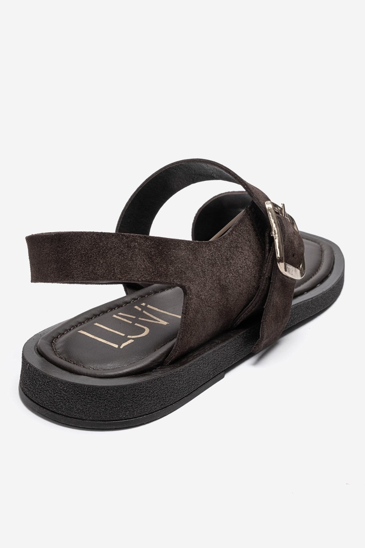 Curry - Brown Genuine Leather Toe-Post Sandal (Women)
