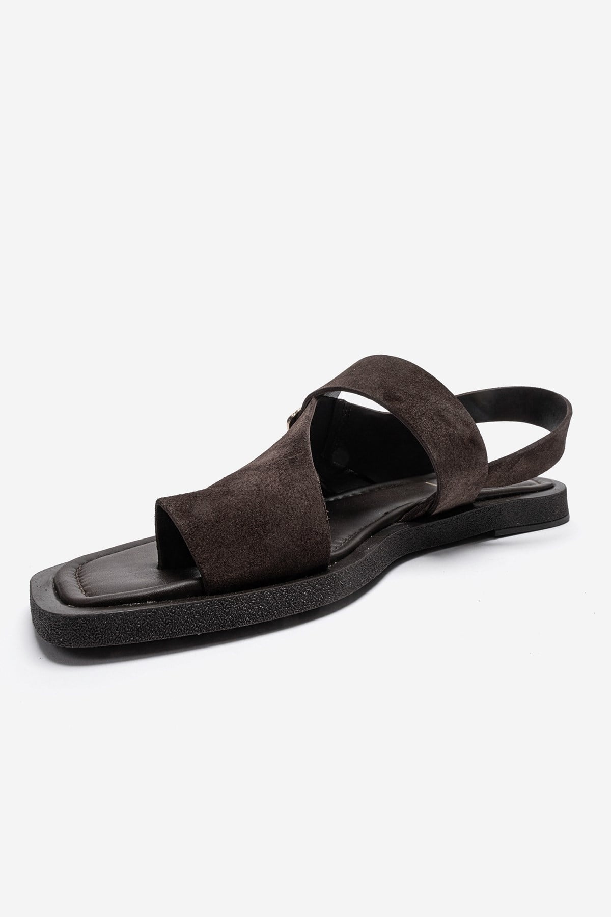 Curry - Brown Genuine Leather Toe-Post Sandal (Women)