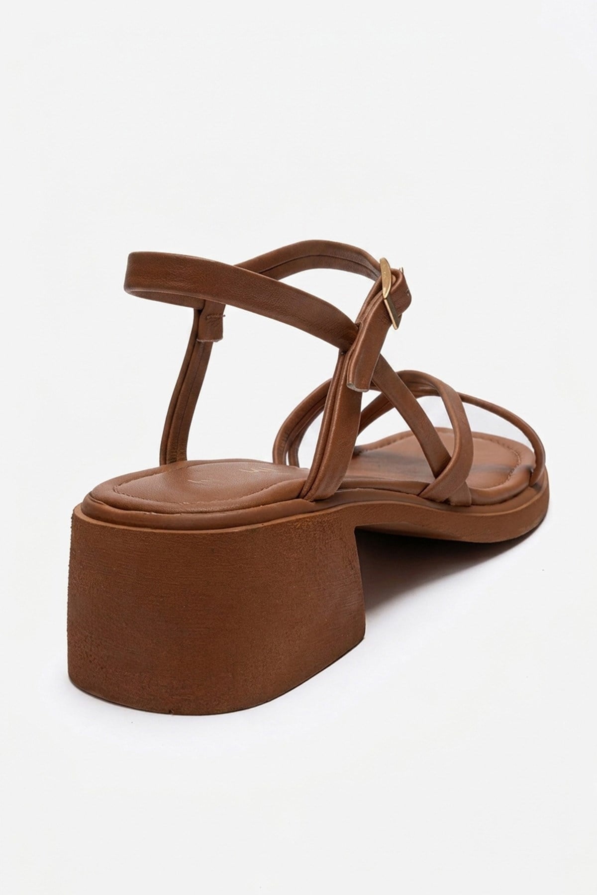 Cirelle - Cognac Genuine Leather Toe-Post Block Heel Sandal (Women)