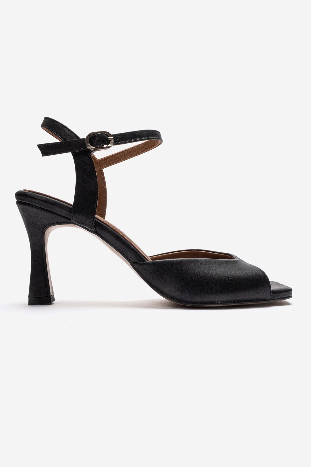 ELVIA - Black Genuine Leather Stiletto Pump (Women)