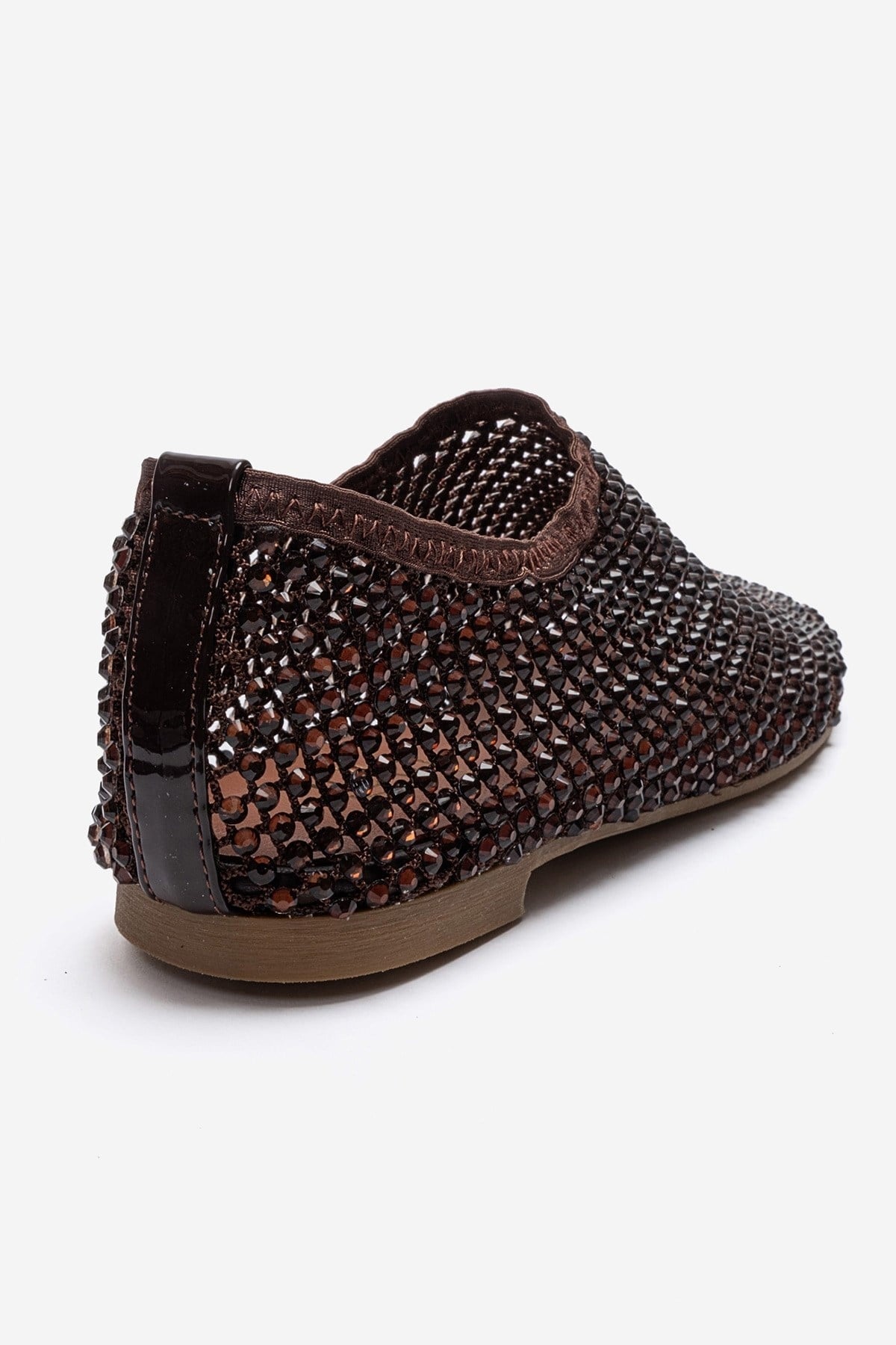 URELA - Brown Genuine Leather Ballet Flat (Women)
