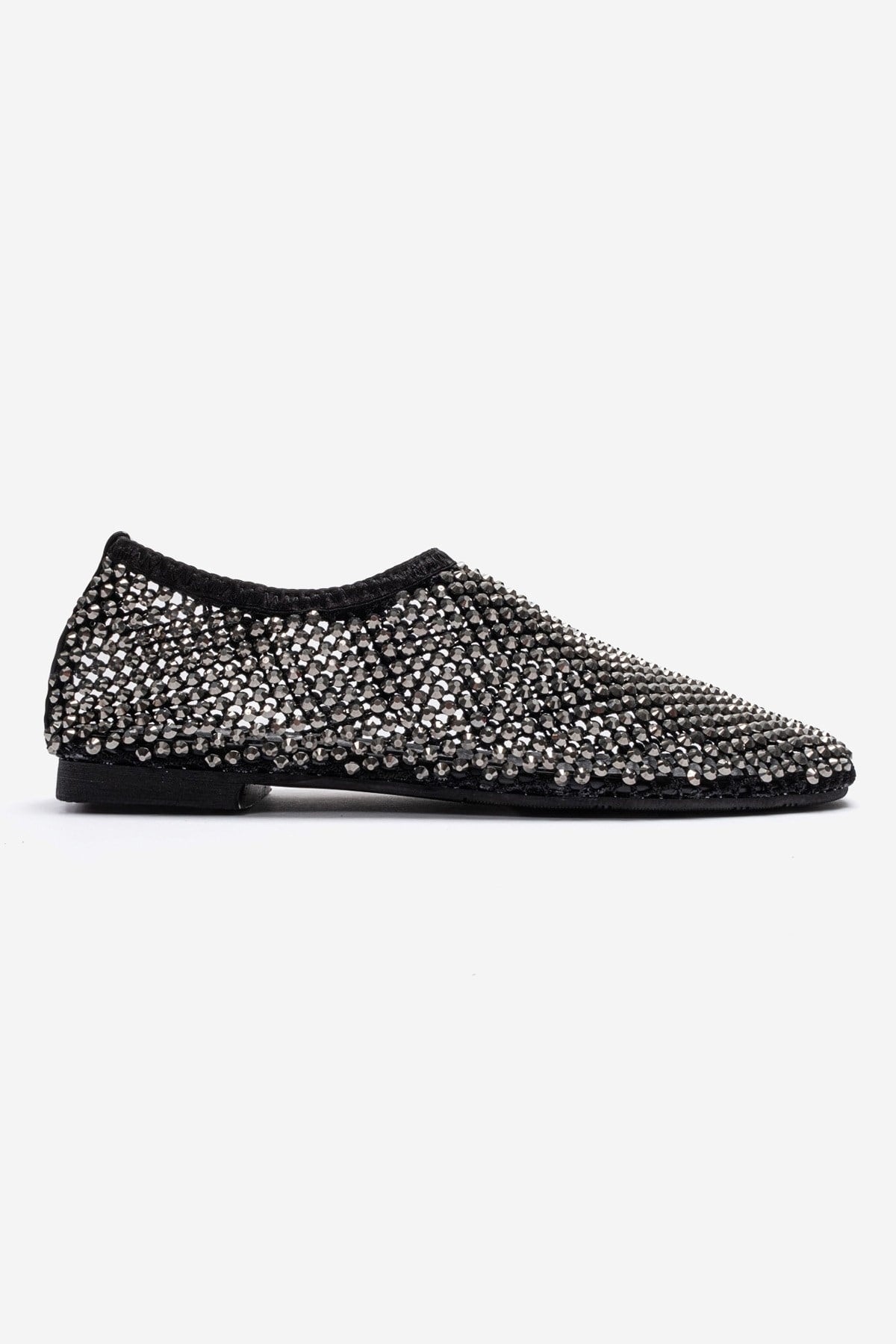 URELA - Black Genuine Leather Ballet Flat (Women)