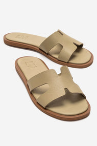 Biora - Green Genuine Leather Slide (Women)
