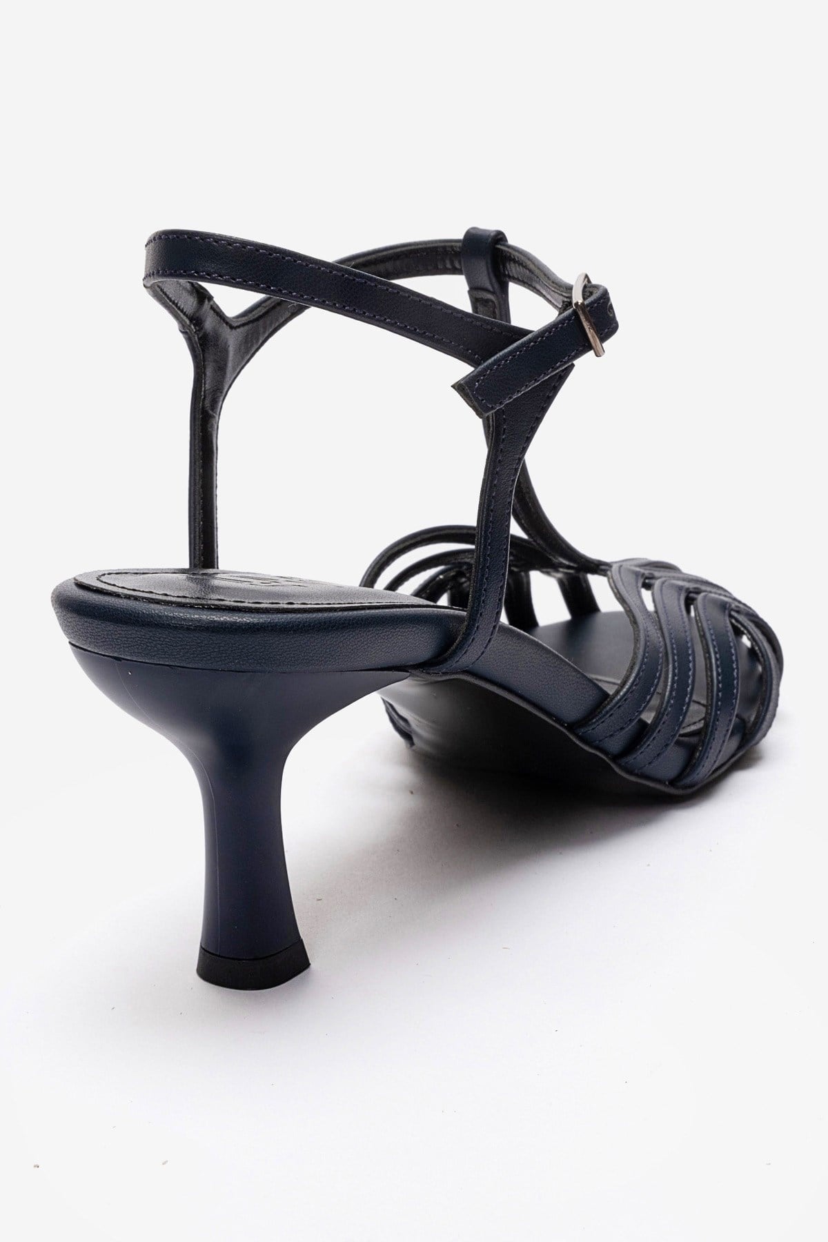 Felip - Navy Strappy Low Heel Sandal (Women)