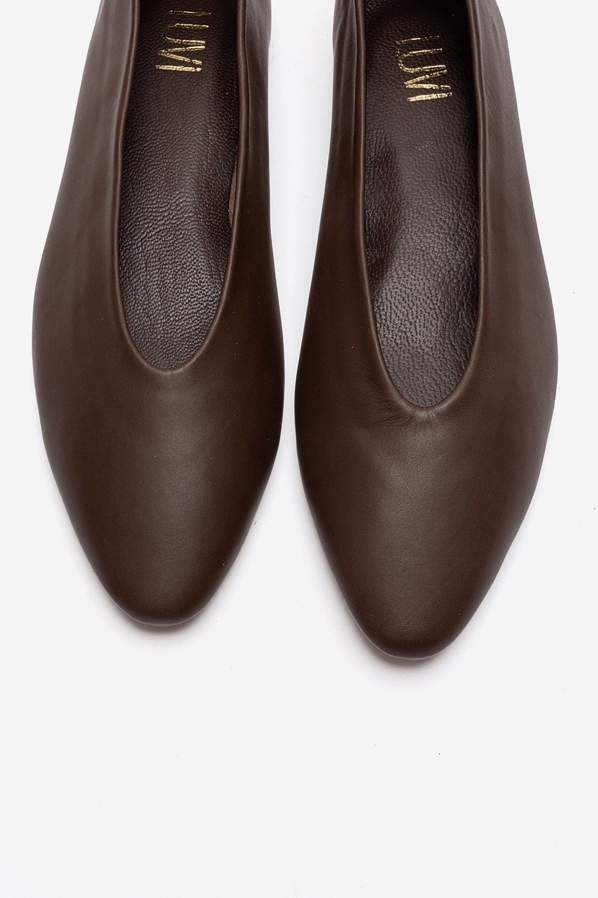 JENAS - Brown Genuine Leather Ballet Flat (Women)